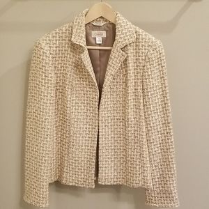 Talbots Gold Italian Fabric Blazer